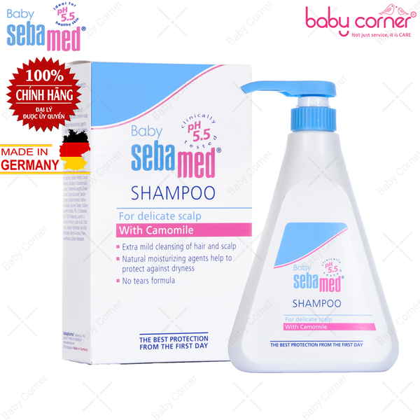  Dầu gội dịu nhẹ không cay mắt bé Sebamed pH5.5 500ml 