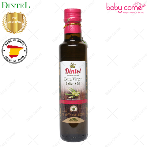  Dầu Olive Dintel Extra Virgin 250ml Nắp Đen Siêu Nguyên Chất 
