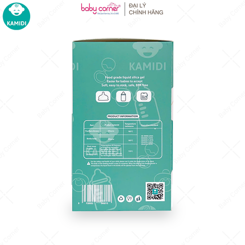  Bình Sữa KAMIDI Silicone 150ML 