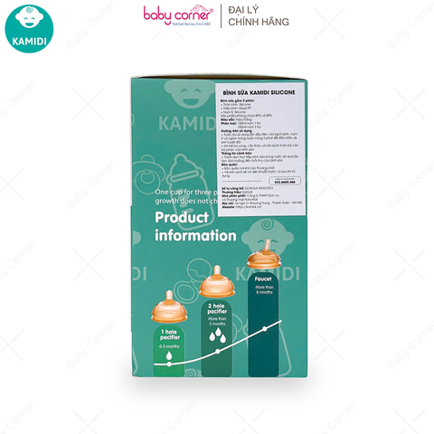  Bình Sữa KAMIDI Silicone 150ML 