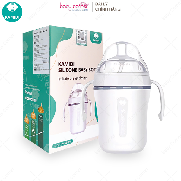  Bình Sữa KAMIDI Silicone 250ML 