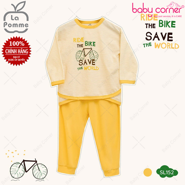  SL152 Bộ Dài Tay La Pomme Xe Đạp - Vàng 