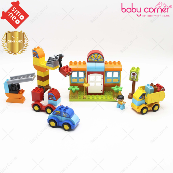  Bộ Đồ Chơi Lắp Ghép Phương Tiện Giao Thông 68 Miếng Smoneo 