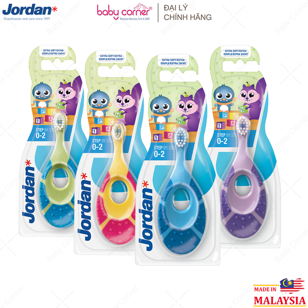  Bàn Chải Đánh Răng Jordan, Cho Bé Từ 0-2 Tuổi (Step 1) 