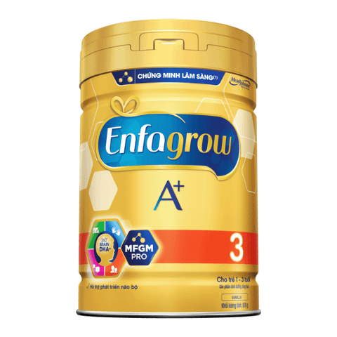  Sữa Bột Enfagrow A+ 3 360 Brain DHA+ với MFGM PRO, Cho Trẻ 1-3 tuổi, 870g 