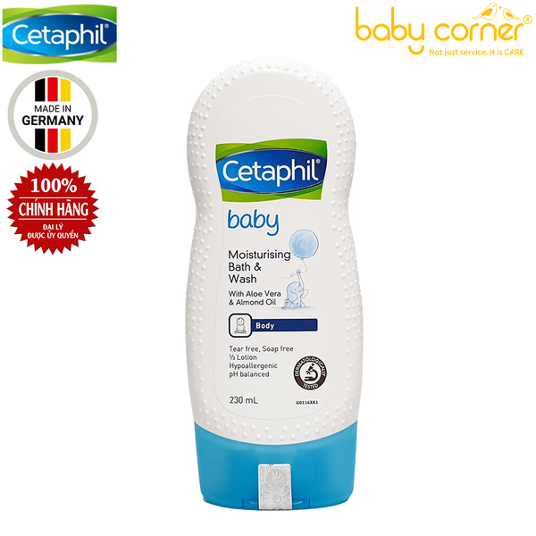  Sữa Tắm Cho Bé Cetaphil Baby Moist Bath & Wash 230ML 