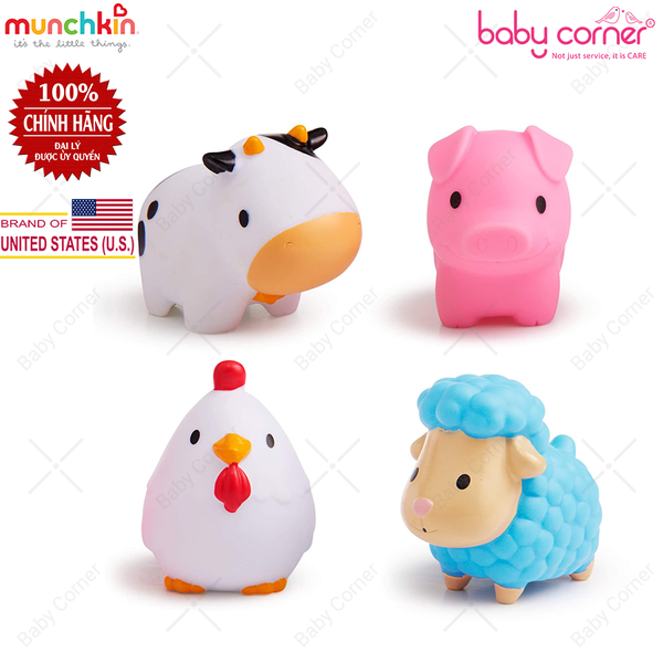  Đồ chơi bộ 4 sinh vật nông trại Munchkin 