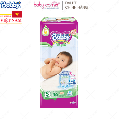  Tã QUẦN Bobby siêu thấm Size S (4-8kg) 