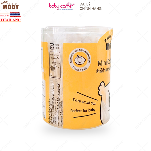  Bông tăm Moby đầu nhỏ (Hộp 150 cái) 