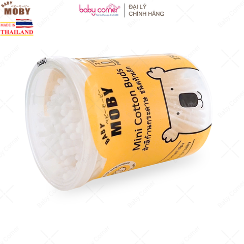 Bông tăm Moby đầu nhỏ (Hộp 150 cái) 