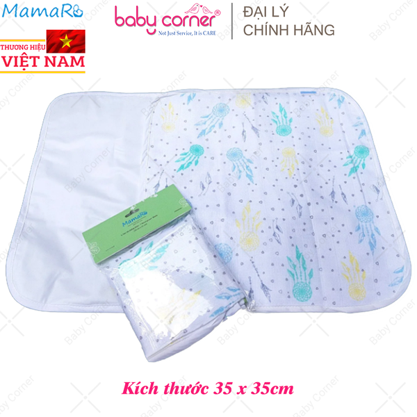  Tấm Lót Chống Thấm Mamaru - Set 2c (Họa Tiết Ngẫu Nhiên) 