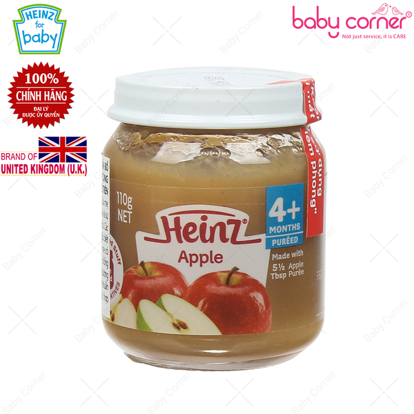  Táo nghiền cho bé từ 4 tháng tuổi - Heinz Apple 
