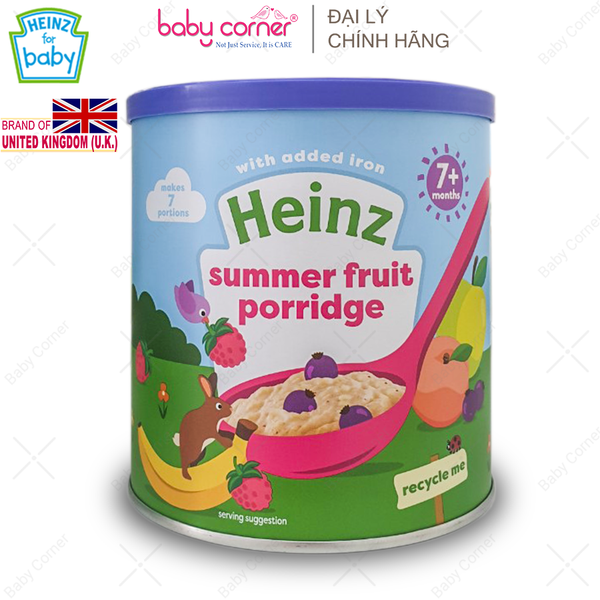  Bột Ăn Dặm (Cháo) HEINZ Trái Cây Mùa Hè 220g, Cho Bé Từ 7 Tháng Tuổi 