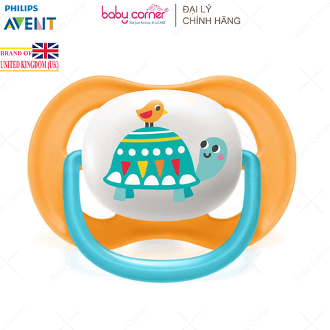  Ti Ngậm Thông Khí Hình Thú Philips Avent Ultra Air Lime, Cho Bé Từ 6-18M 