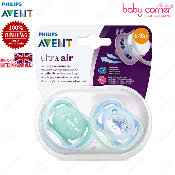  Ty ngậm thông khí phiên bản hiện đại, 6-18T vỉ đôi Philips Avent 