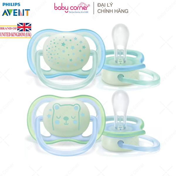 Ti Ngậm Thông Khí Ban Đêm Philips Avent Ultra Air Nighttime, Cho Bé Từ 0-6M 