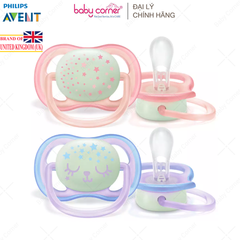  Ti Ngậm Thông Khí Ban Đêm Philips Avent Ultra Air Nighttime, Cho Bé Từ 0-6M 