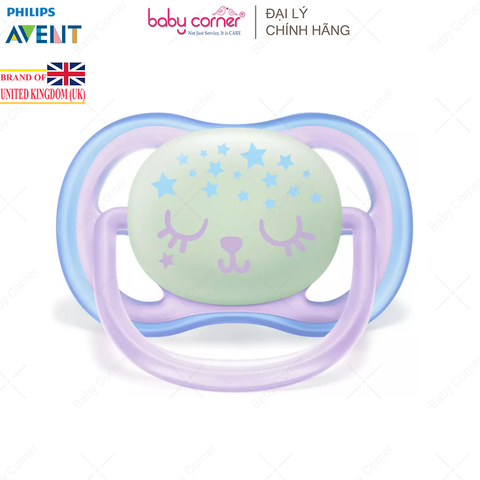  Ti Ngậm Thông Khí Ban Đêm Philips Avent Ultra Air Nighttime, Cho Bé Từ 0-6M 