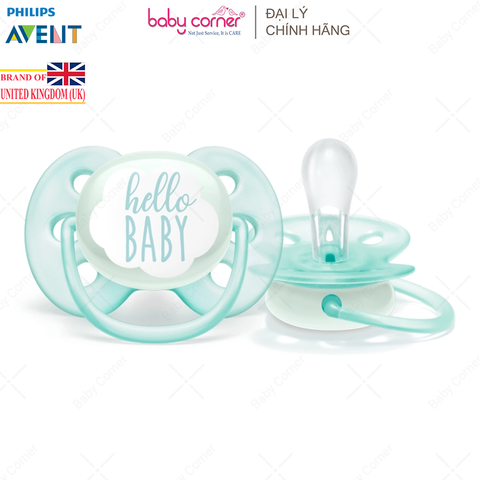  Ti Ngậm Siêu Mềm Philips Avent Ultra Soft, Cho Bé Từ 0-6M, Vỉ Đơn 