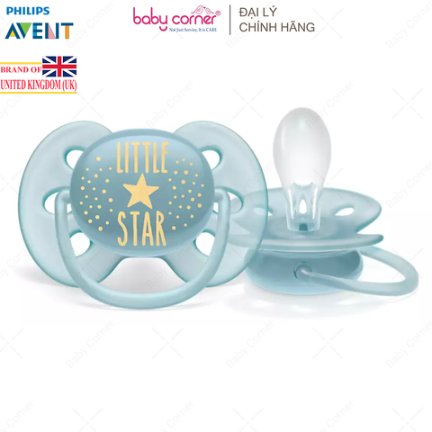  Ti Ngậm Siêu Mềm Philips Avent Ultra Soft, Cho Bé Từ 6-18M, Vỉ Đơn 
