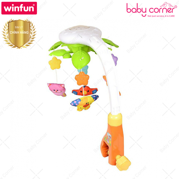  Treo Cũi Âm Nhạc Với 4 Con thú Vui Nhộn Winfun 0845 