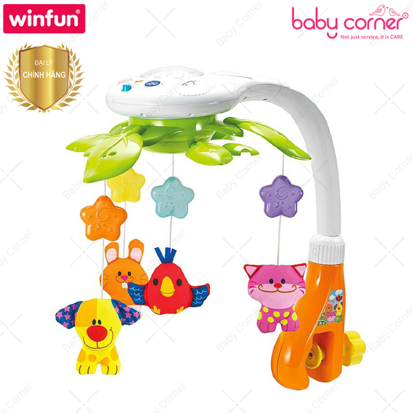  Treo Cũi Âm Nhạc Với 4 Con thú Vui Nhộn Winfun 0845 