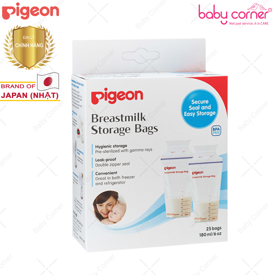  Túi trữ sữa mẹ Pigeon (25 cái/ hộp) 