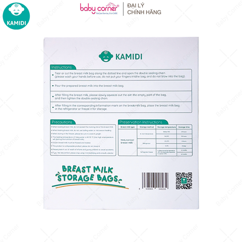 Túi Trữ Sữa KAMIDI, Hộp 50 Cái 