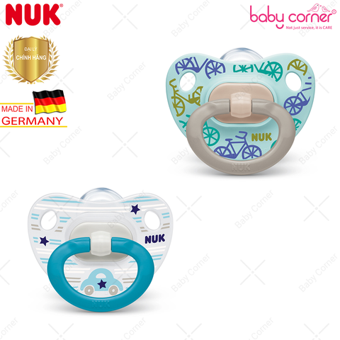  Bộ 2 Ti Giả Silicone Classic NUK, Bé 6 - 18 Tháng Tuổi 
