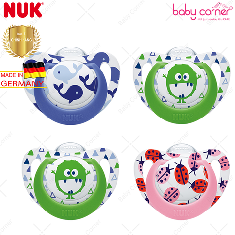  Bộ 2 Ti Giả Silicone Genius NUK, Bé 0-6 Tháng Tuổi 