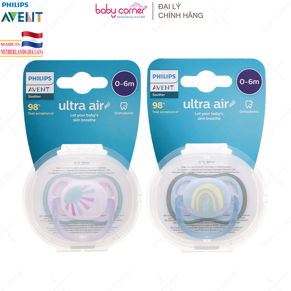  Ti Ngậm Thông Khí Philips Avent, Cho Bé Từ 0-6M, Vỉ Đơn 