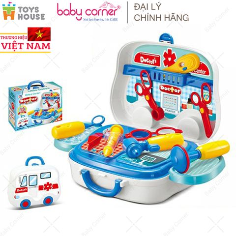  Vali Đồ Chơi Bác Sĩ Màu Xanh Toys House 008-918, Cho Bé Từ 3 Tuổi 
