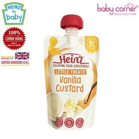  Hỗn Hợp Nghiền Heinz Custard Vani (Cho Trẻ Từ 6 Tháng), 120g 