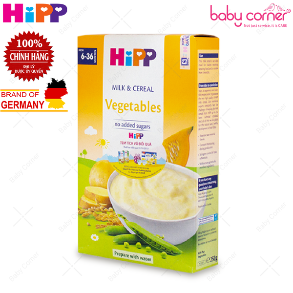  Bột Sữa Ăn Dặm HIPP (Vị Mặn) - Ngũ Cốc Và Rau Củ Tổng Hợp (Cho Bé Từ 6 Tháng Tuổi) - 250g 