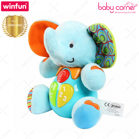  Thú Bông Biết Hát Chú Voi Con Winfun 0689 Cho Bé 