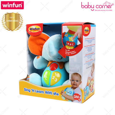  Thú Bông Biết Hát Chú Voi Con Winfun 0689 Cho Bé 