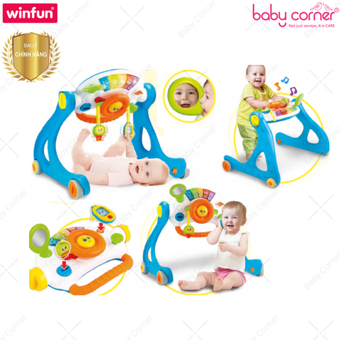  Kệ chữ A, xe tập đi 5in1 có nhạc 0846 Winfun 