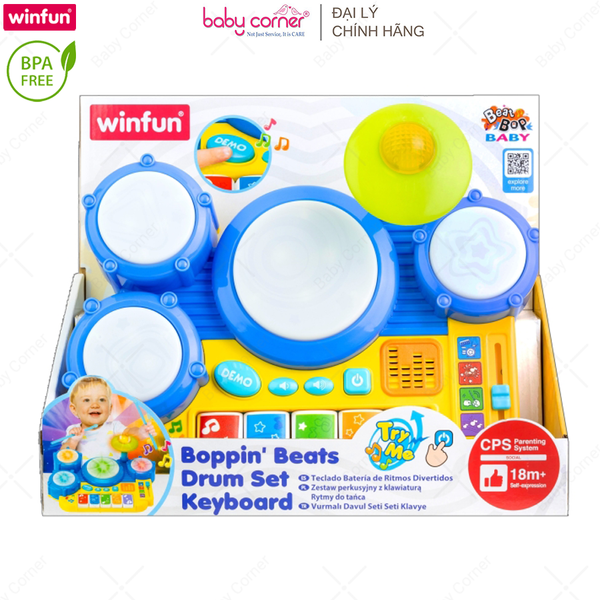  Bộ Đồ Chơi Trống Đàn Kết Hợp Có Đèn Nhạc Winfun 2034 