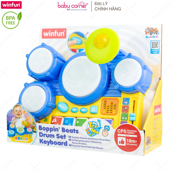  Bộ Đồ Chơi Trống Đàn Kết Hợp Có Đèn Nhạc Winfun 2034 