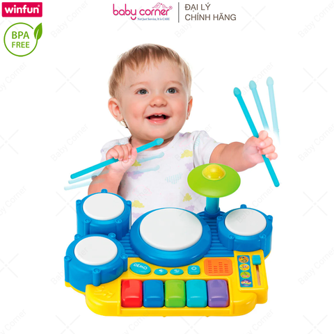  Bộ Đồ Chơi Trống Đàn Kết Hợp Có Đèn Nhạc Winfun 2034 
