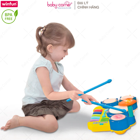  Bộ Đồ Chơi Trống Đàn Kết Hợp Có Đèn Nhạc Winfun 2034 