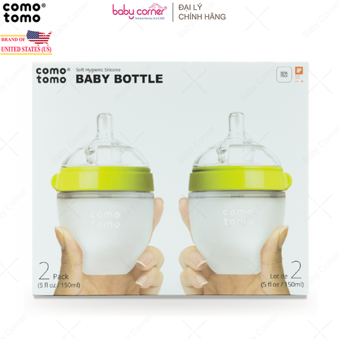  Bộ 2 Bình Sữa Silicone Comotomo 150ml 