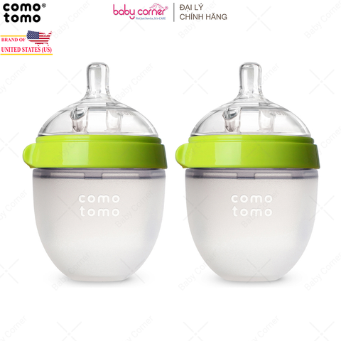  Bộ 2 Bình Sữa Silicone Comotomo 150ml 