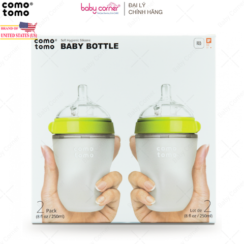  Bộ 2 Bình Sữa Silicone Comotomo 250ml 