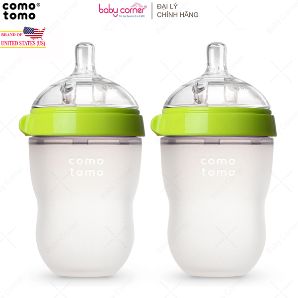  Bộ 2 Bình Sữa Silicone Comotomo 250ml 