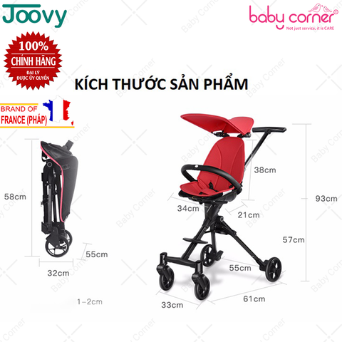  Xe Đẩy Du Lịch 2 Chiều Siêu Nhẹ Joovy S113 