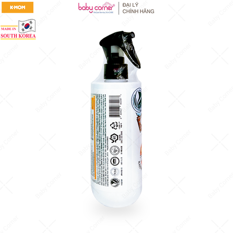  Nước Xịt Tẩy Vết Bẩn Thuần Chay Lalabebe K-mom Hàn Quốc, Hương Mâm Xôi, Chai 280ML 