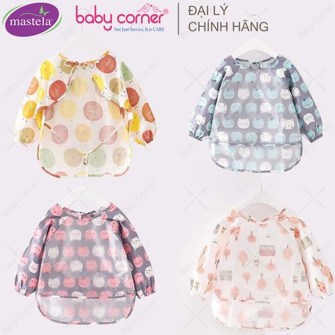  Áo Yếm Ăn Dặm Chống Thấm Dài Tay Mastela, Size 6-36 Tháng 