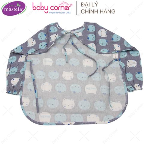  Áo Yếm Ăn Dặm Chống Thấm Dài Tay Mastela, Size 6-36 Tháng 