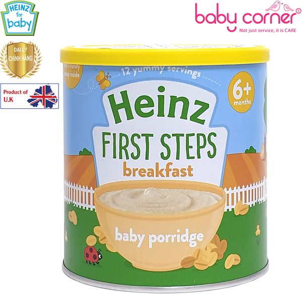  Bột Ăn Dặm (Cháo) HEINZ Kem Yến Mạch 240g, Cho Bé Từ 6 Tháng Tuổi 